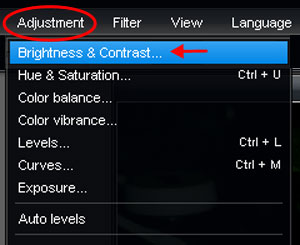 adding brightness, brightening photos